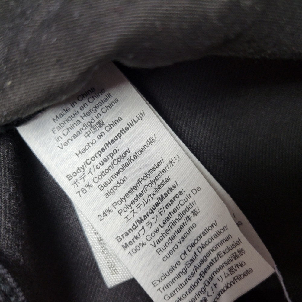 Madewell Slim Wide-Leg Crop Jeans Women's 31 Charcoal Gray Black High Rise - Picture 5 of 8